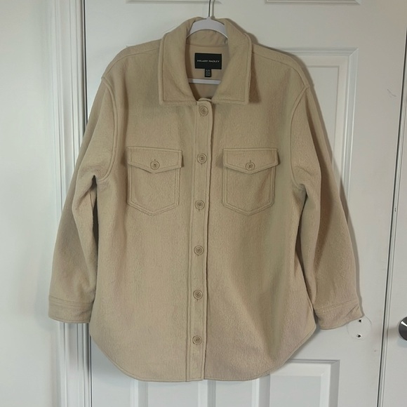 Hilary Radley Shacket Women’s Size Extra Large Beige Thick - Picture 1 of 8
